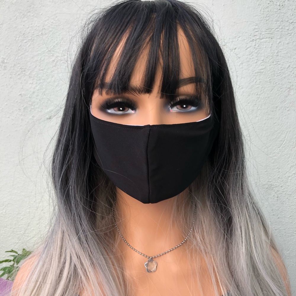 Beautiful Unique Handmade Masks ✨ Black drop 🖤🖤🖤